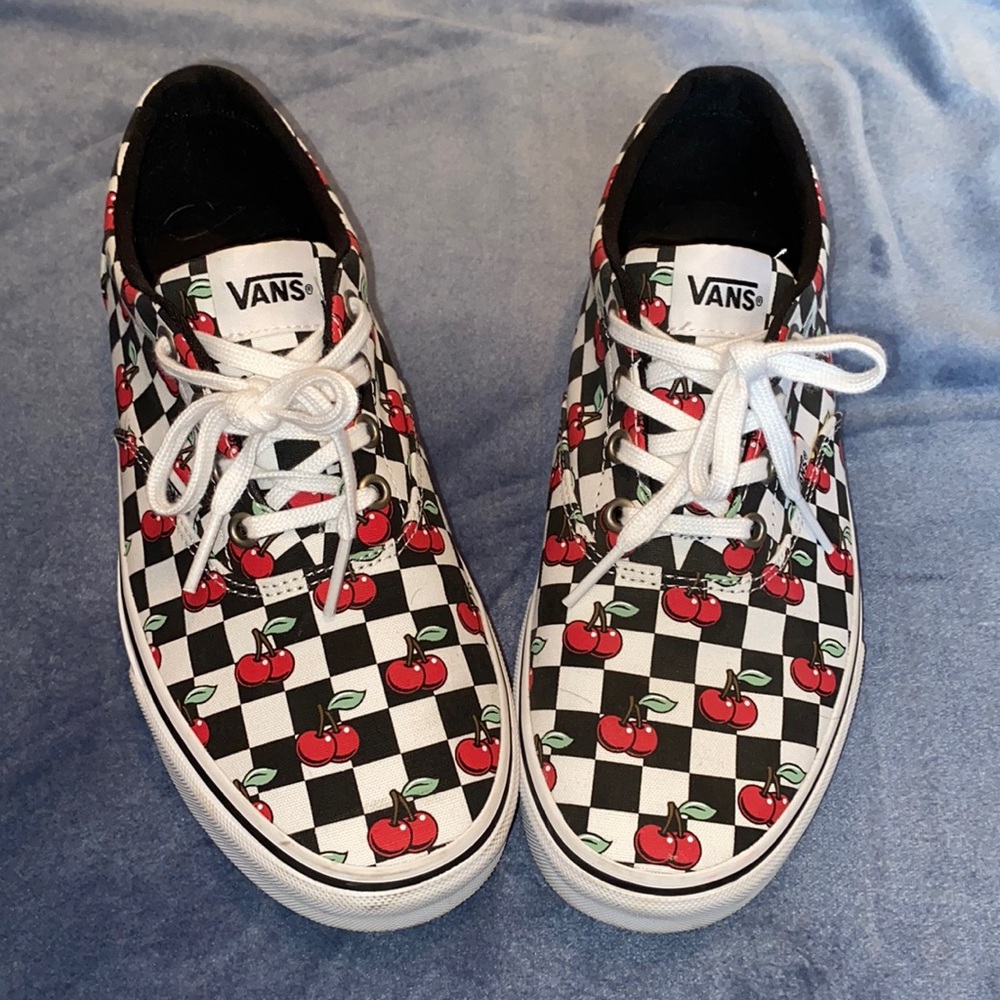 Cherry Vans Womens